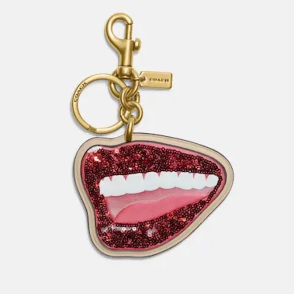Coach X Tom Wesselmann Lips Bag Charm NWT - Picture 2 of 2